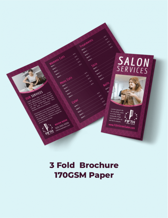 3 Fold Brochure - 170GSM Paper