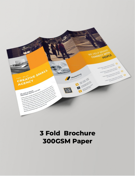 3 Fold Brochure - 300GSM Paper