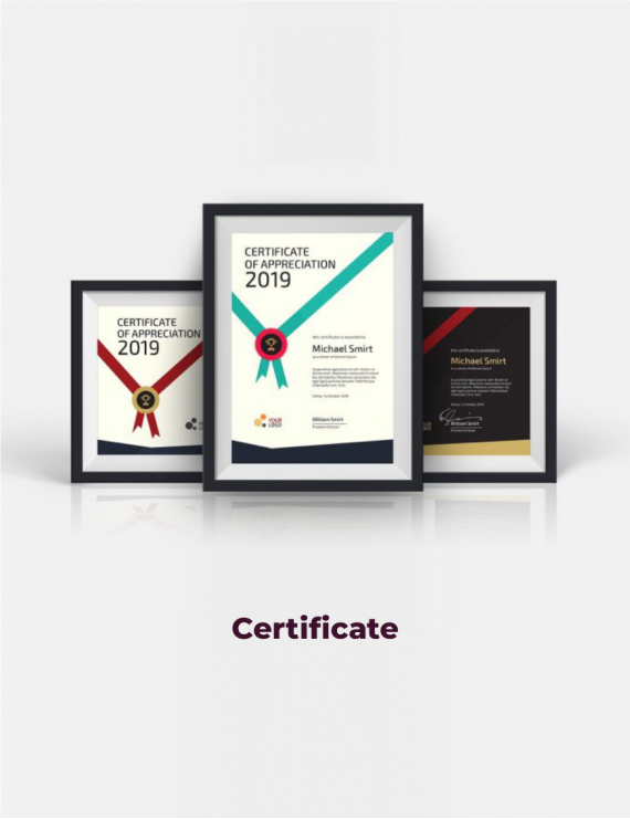 Certificates