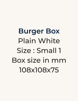 Small Burger Box (108 x 108 x 75)