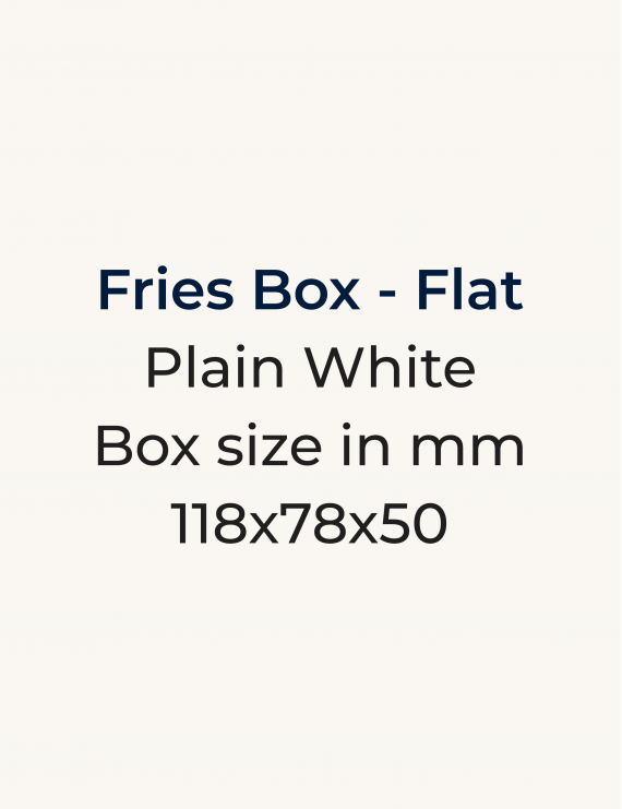 Fries Box - Flat (118 x 78 x 50)