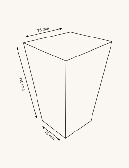 Popcorn Holder-Small (115 x 75 x 75)