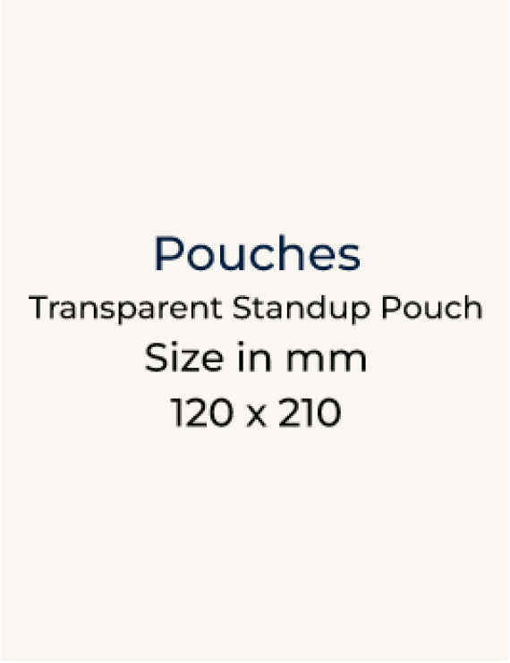 Transparent Standup Pouch - 120 x 210mm