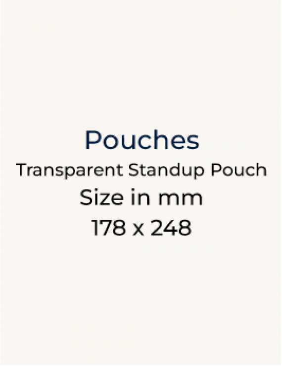 Transparent Standup Pouch - 178 x 248mm