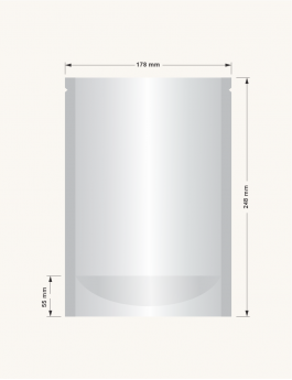 Transparent Standup Pouch - 178 x 248mm