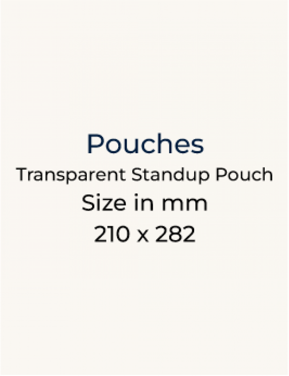 Transparent Standup Pouch - 210 x 282mm