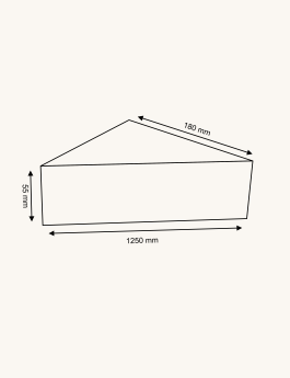 Sandwich Box - Triangle (180 x 1250 x 55)