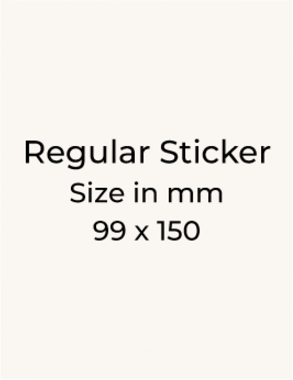 Stickers - 99 x 150mm