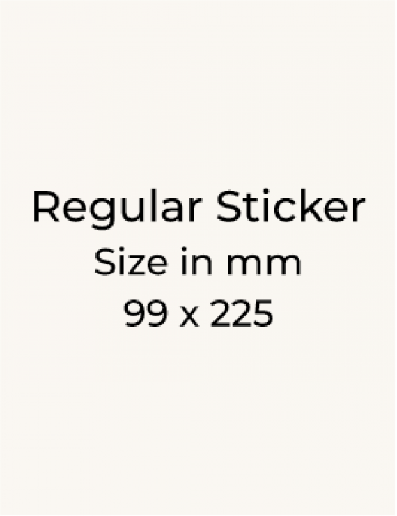 Stickers - 99 x 225mm
