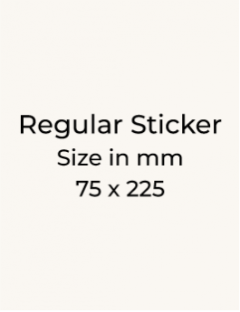 Stickers - 75 x 225mm