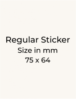 Stickers - 75 x 64mm