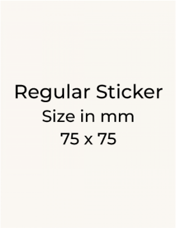 Stickers - 75 x 75mm