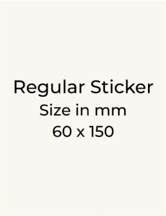 Stickers - 60 x 150mm