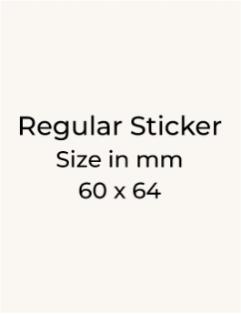 Stickers - 60 x 64mm