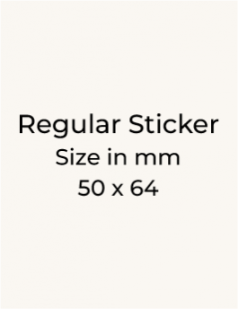 Stickers - 50 x 64mm
