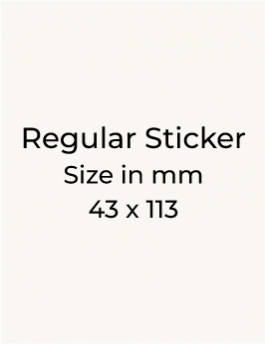 Stickers - 43 x 113mm