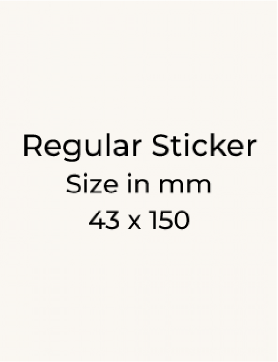 Stickers - 43 x 150mm