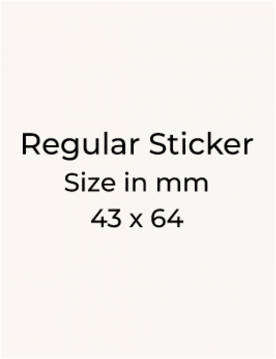 Stickers - 43 x 64mm