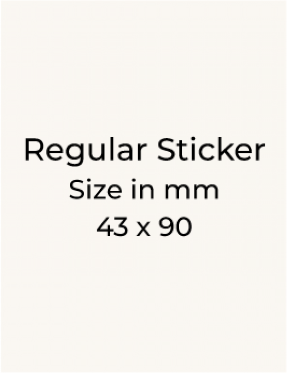 Stickers - 43 x 90mm