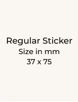 Stickers - 37 x 75mm