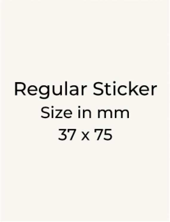 Stickers - 37 x 75mm