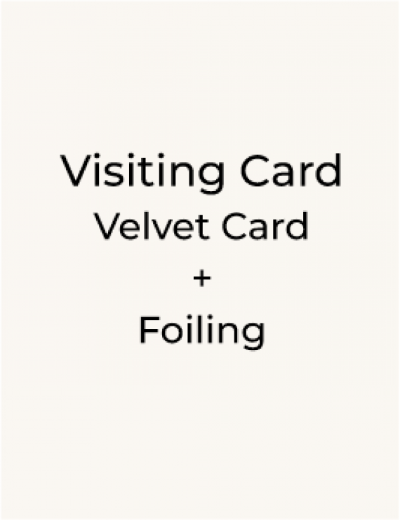 Velvet Card + Foiling 